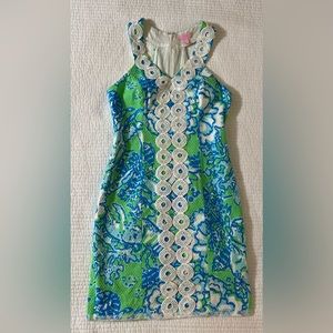 Size 2 Lilly Pulitzer Trudy shift dress GoGo Green